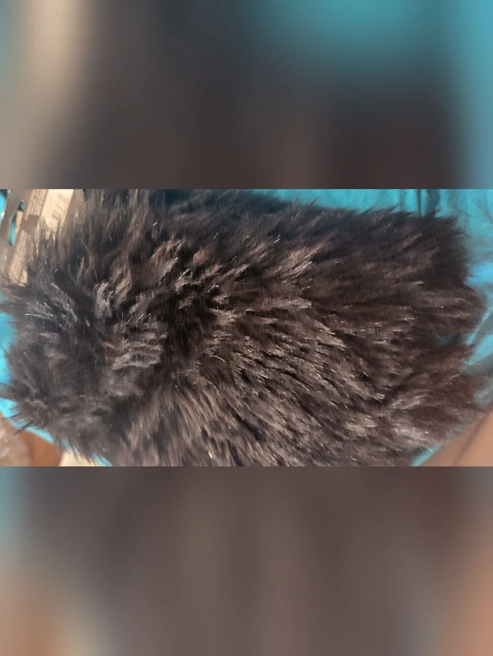 NWT Pair of KITTY PAWS black faux fur costume gloves